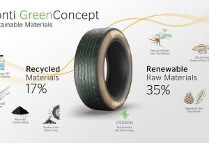 El Conti GreenConcept está compuesto por un 35% de materiales renovables y un 17% de materiales reciclados.
